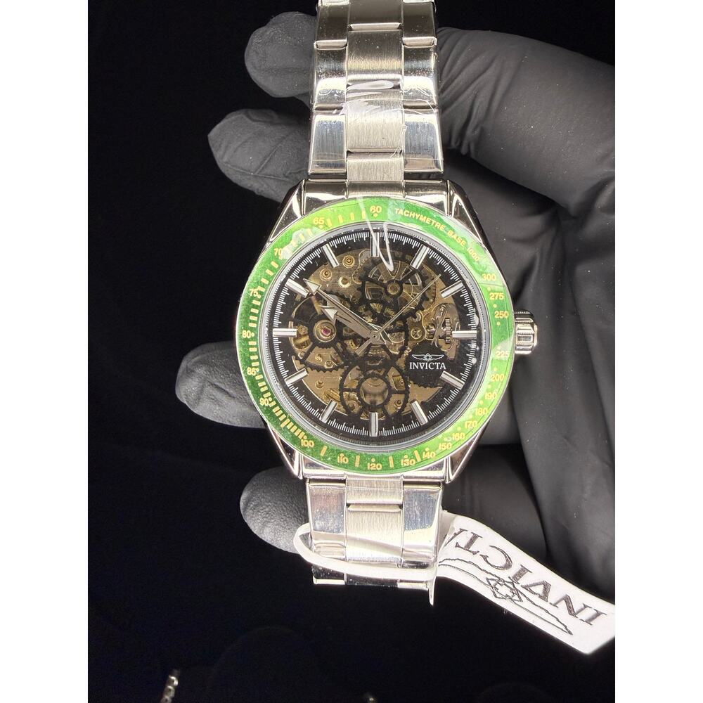 Automatic Invicta Objet D Art Skeleton Dial Men's Watch 43mm Steel Model 69452